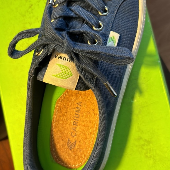 Cariuma Women's OCA Low Top Shadow Blue Canvas Shoes Size 8.5 - Picture 5 of 5